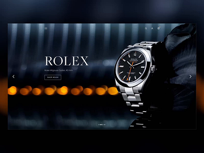 Luxury Watch E Commerce Website Scroll Animation animated animation bootstrap classy dailyui design e commerce ecommerce minimal rolex shop store style swiss ui ui design watches web website website design