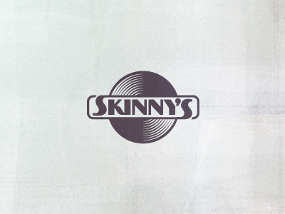 skinny's logo follow-up logo type vintage vinyl