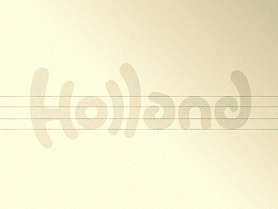 Holland logo screen sketch typography wordmark