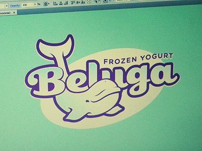 Beluga illustrator logo screen
