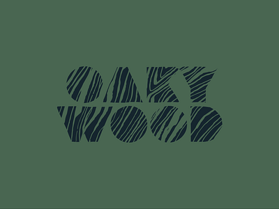 OAKYWOOD font grain green logo logodesign logotype oak typography wood