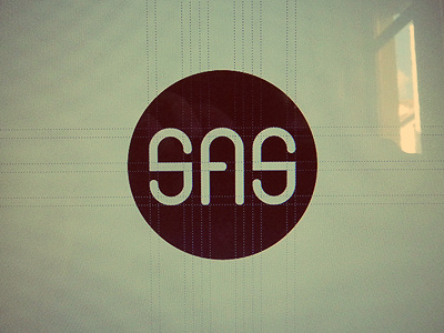 SAS logo screen typography wordmark