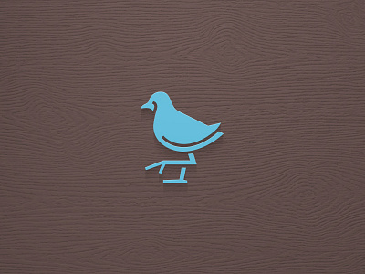 Just a Test bird logo symbol wood