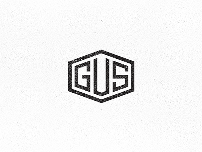 GUS 3 black character icon logo texture type white