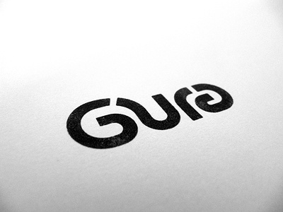 Gura 1 logo print typography wordmark
