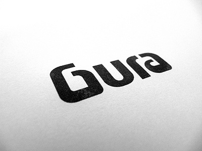 Gura 2 logo print typography wordmark