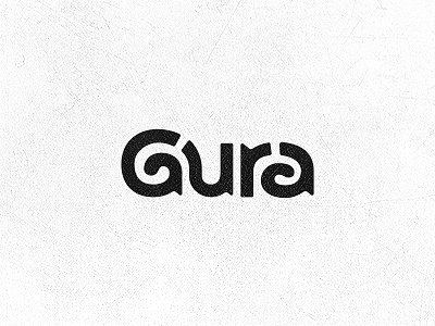 Gura 1 V2 logo texture typography wip wordmark