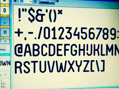 Rounded Condensed Capital Font capital condensed font fontlab rounded screen wip