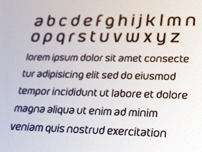 Side Project font lowercase mondaymorning sans