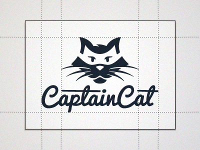 CaptainCat cat guidelines illustrator logo pacifico script