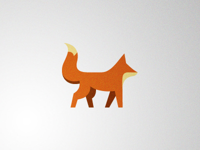 Fox 3 animal fox logo orange symbol zorro