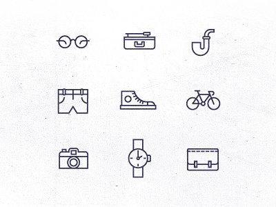 Hipster icons