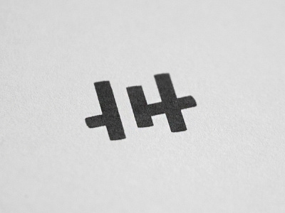 HC logo monogram printed symbol wip