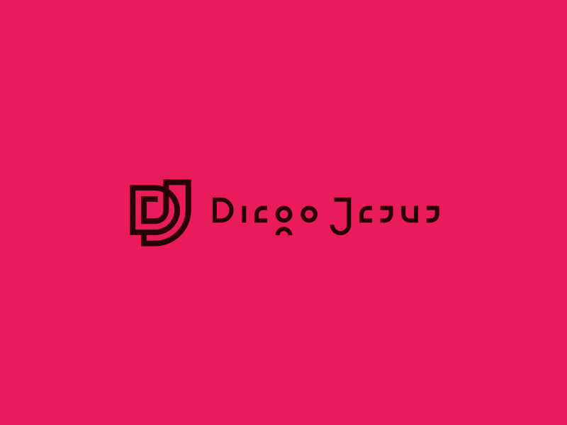 Diego Jesus monogram animated logo monogram typography