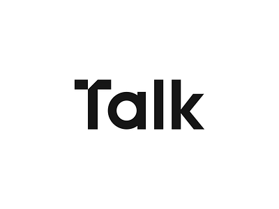 Talk logo concept abstract logo chat combination logo creative logo logo logo concept logodesign modern negative space logo talk technology wordmark