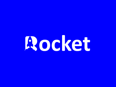 Rocket logo wordmark abstract logo combination logo concept logo creative logo logodesign modern negative space logo rocket technology wordmark