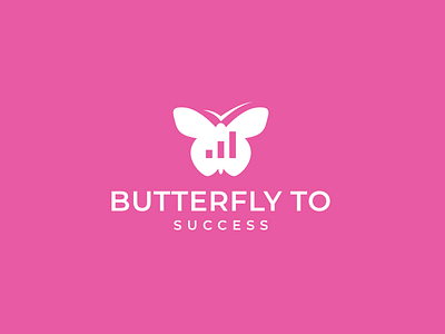 butterfly to success logo concept abstract logo butterfly logo combination logo creative logo investment logo logodesign logotype modern success technology
