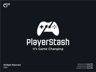 player stash logo concept