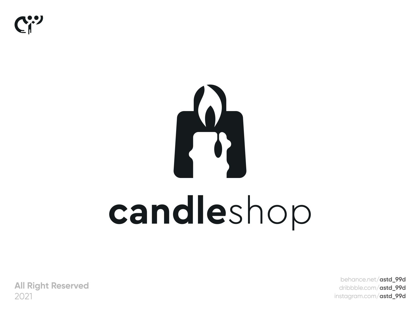candle shop logo concept by adrikni_std on Dribbble