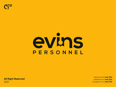evins personnel logo concept