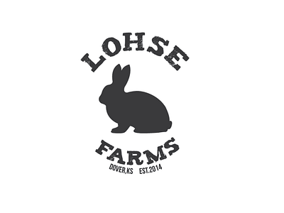Lohse Farms Logo farm logo rabbit vector