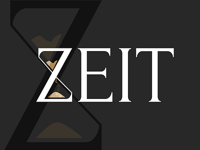 Zeit Logo elegant logo sand timer time