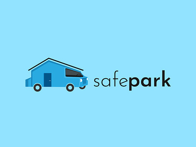 SafePark App Logo car house logo parking