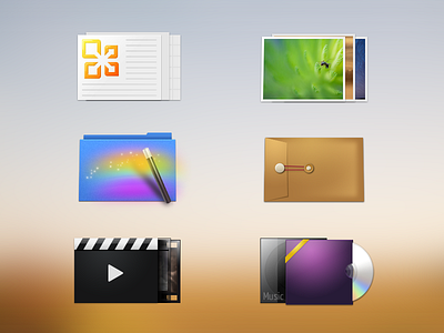 Icon document file icon image movie music picture video