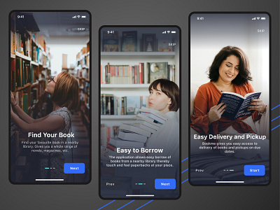 Onboarding Screen book reading bookapp books design library app onboarding onboarding screens ui