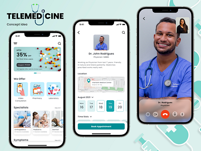Telemedicine concept idea app application concept idea design medicine app screens telemedicine telemedicine screens ui uxui