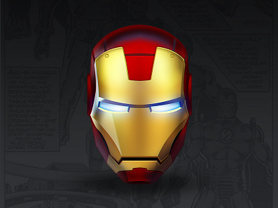 Iron man design icon iron man work