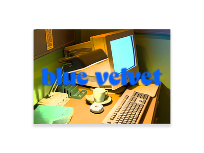 Blue Velvet Retro Poster Concept