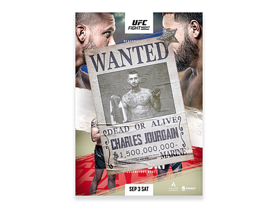 UFC Paris Fight Poster Concept Design