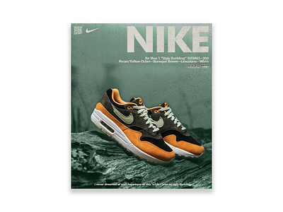 Nike Air Max 1 "Ugly Duckling" Release Poster Concept adobe air max art clothing custom customs design fashion free graphic design inspiration mockup mockups nike photoshop poster product design shoes sneakers streetwear