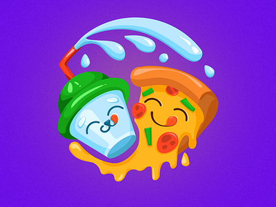 Illustrative logo for children's fast food cafe