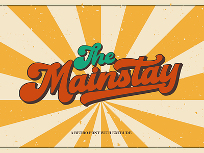 Mainstay - Retro Font with Extrude