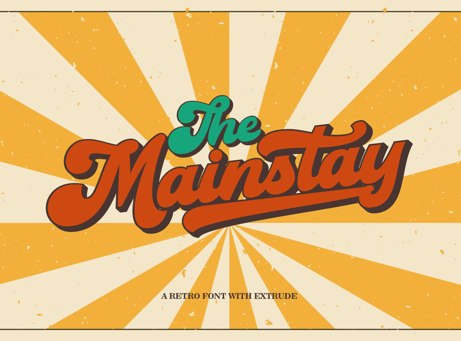 Mainstay - Retro Font with Extrude by ahweproject on Dribbble