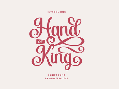 Hand of King - Sweet Handwritten Font