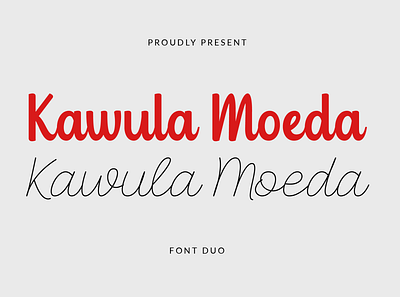Kawula Moeda - Font Duo Style bold branding duo font font duo handwritten invitation logotype monoline photography script signature wedding