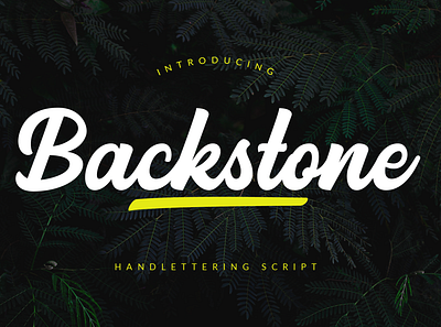 Backstone - Handwritten Brushpen bold branding brush brushpen calligraphy handwritten headlines logotype magazine