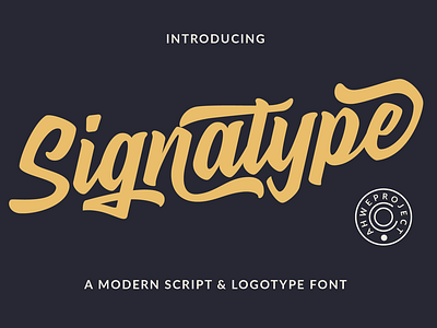 Signatype - Script Modern Logotype