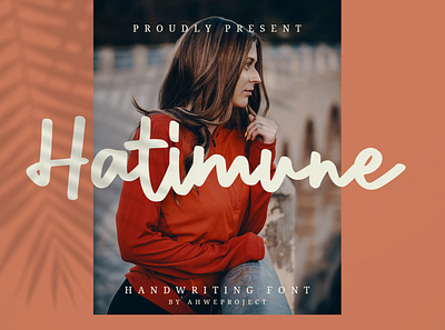 Hatimune - Handwritting Font branding handwritten label logo packaging photography script social media watermark wedding