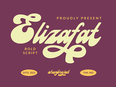 Elizafat - Bold Script Typeface