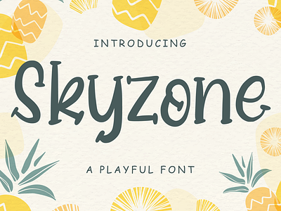 Skyzone - A Playful Font handdrawn