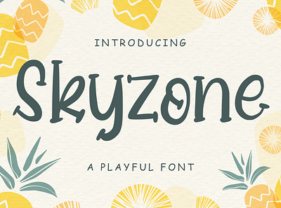 Skyzone - A Playful Font handdrawn