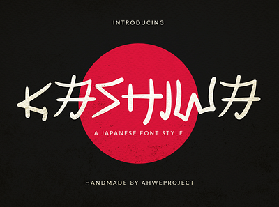 Kashiwa - A Japanese Font Style font handwritten handwritting japanese unique