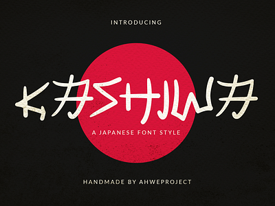 Kashiwa - A Japanese Font Style