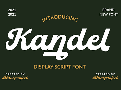 Kandel - Bold Script Font calligraphy