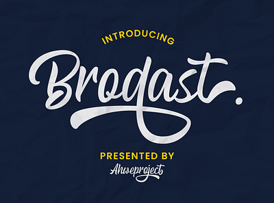 Brodast - Bold Script Font wedding fonts