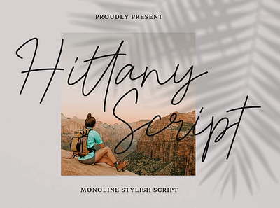 Hittany Script - Monoline Stylish Script procreate